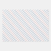 SHRIMPY Funtastic Kinderzimmer Retro Red Blue Geschenkpapier Set (Vorderseite 2)