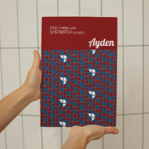 SHRIMPY Funtastic Retro Blue Red Kinderzimmer Cust Poster