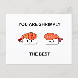 Shrimpy the best - suziethesushi postkarte