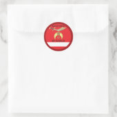Shrine Greetings Runder Aufkleber (Tasche)