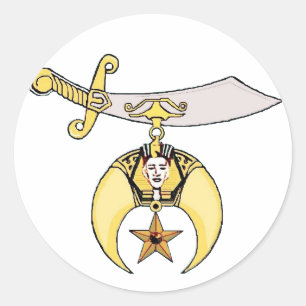 shriner-1 runder aufkleber
