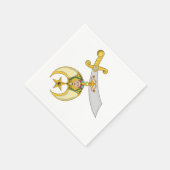 Shriner-Abzeichen des Ordens Serviette (Ecke)