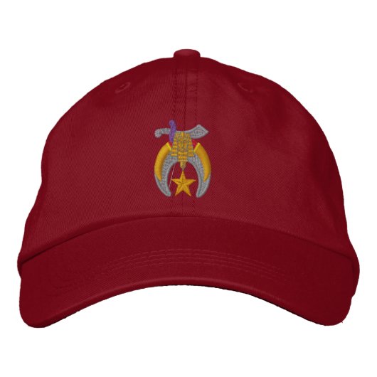 Shriner bestickt bestickte baseballkappe (Vorderseite)