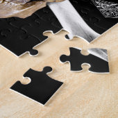 Shriner Freimaurerschädel und Knochen mit Fez Puzzle (Seite)