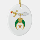 Shriner Klinge Keramik Ornament (Rechts)