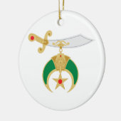 Shriner Klinge Keramik Ornament (Links)