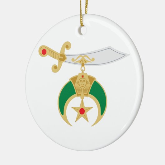 Shriner Klinge Keramik Ornament (Links)