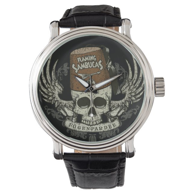 Shriner Skull erschütterte Uhr (Vorderseite)