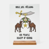 Shriners Acrylschild (Vorderseite)