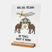 Shriners Acrylschild (Winkel)