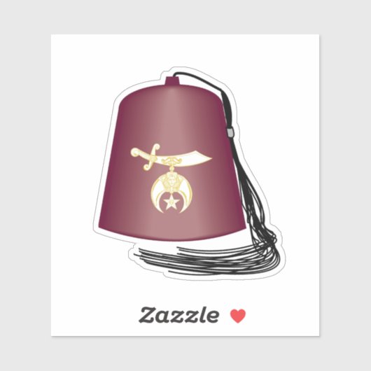 Shriners Aufkleber (Blatt)