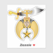 Shriners Aufkleber (Blatt)