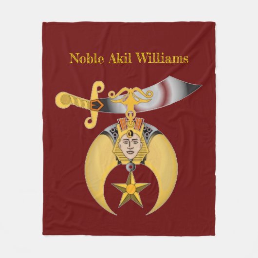 Shriners Fleecedecke (Vorderseite)