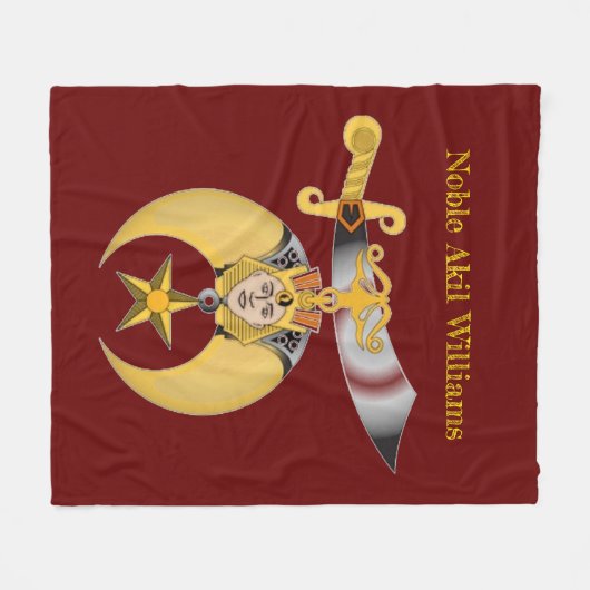 Shriners Fleecedecke (Vorderseite (Horizontal))