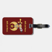 Shriners Gepäckanhänger (Rückseite horizontal)
