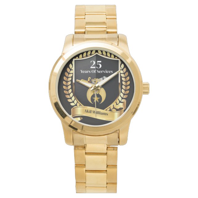 Shriners Jahre des Dienstes Armbanduhr (Vorderseite)