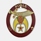 Shriners Keramik Ornament (Links)