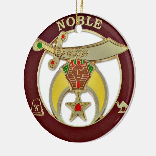 Shriners Keramik Ornament (Links)
