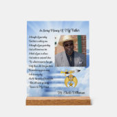 Shriners Mason Memorial Foto Acrylschild (Vorderseite)