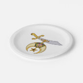 Shriners Pappteller (Schrägansicht)