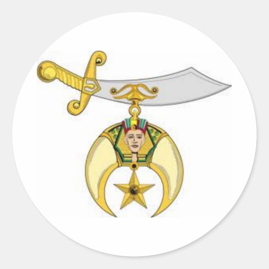Shriners Products Runder Aufkleber (Vorderseite)