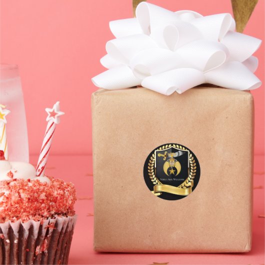 Shriners Runder Aufkleber (Party)