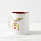 Shriners Scimitar Zweifarbige Tasse (Vorderseite Links)