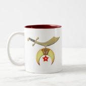 Shriners Scimitar Zweifarbige Tasse (Links)