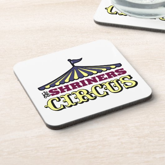 Shriners Zirkus Getränkeuntersetzer (Linke Seite)