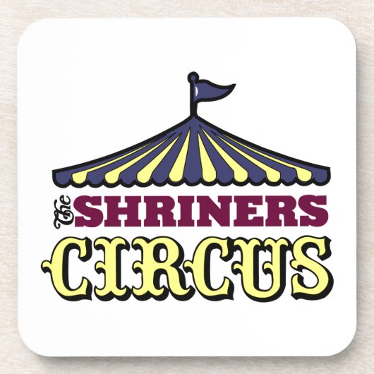 Shriners Zirkus Getränkeuntersetzer (Vorderseite)