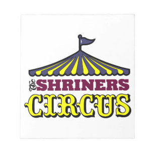 Shriners Zirkus Notizblock