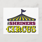 Shriners Zirkus Postkarte (Vorderseite)