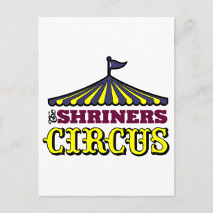 Shriners Zirkus Postkarte