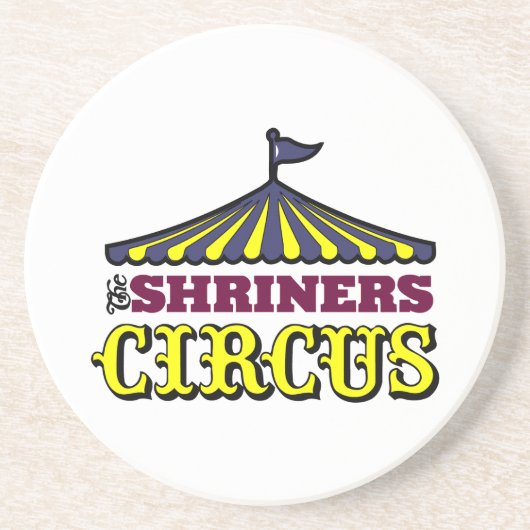 Shriners Zirkus Sandstein Untersetzer (Vorne)