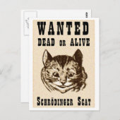 Shrodinger-Katze gewollt Plakat Postkarte (Vorne/Hinten)