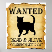 Shrodinger's Cat Funny Poster (Vorne)