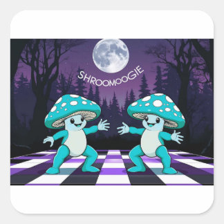 Shroom Boogie Tshirt Quadratischer Aufkleber