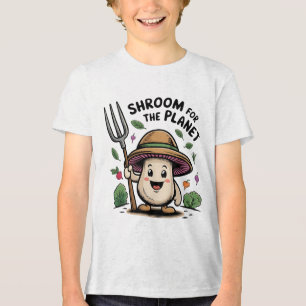 Shroom für den planetaren lustigen Pilzsaal-Bauer Tri-Blend Shirt