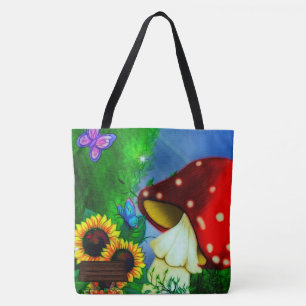 Shroom Gully Whimsical Fantasy Art Tasche