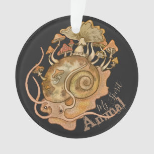 Shroom Snail Spirit Animal Ornament