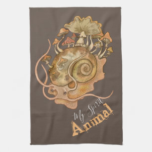 Shroom Snail Spirit Art Geschirrtuch