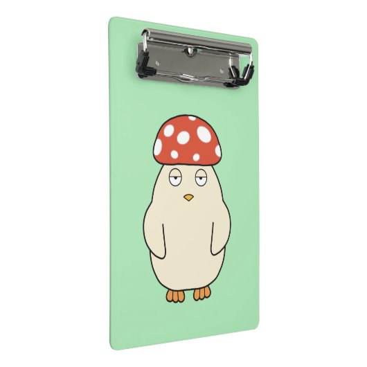 Shroompey Chick Mini Klemmbrett (Schrägansicht)