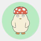 Shroompey Chick Runder Aufkleber (Vorderseite)