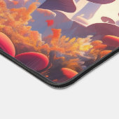 Shroomscape Whimsical Mushroom Field Schreibtischunterlage (Ecke)