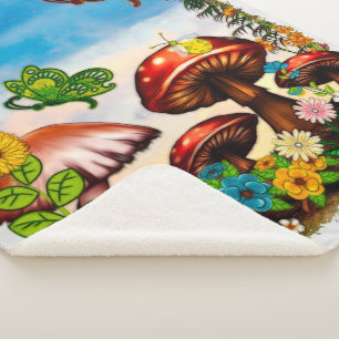 Shroomvilla Summer Whimsical Fantasy Art Sherpadecke