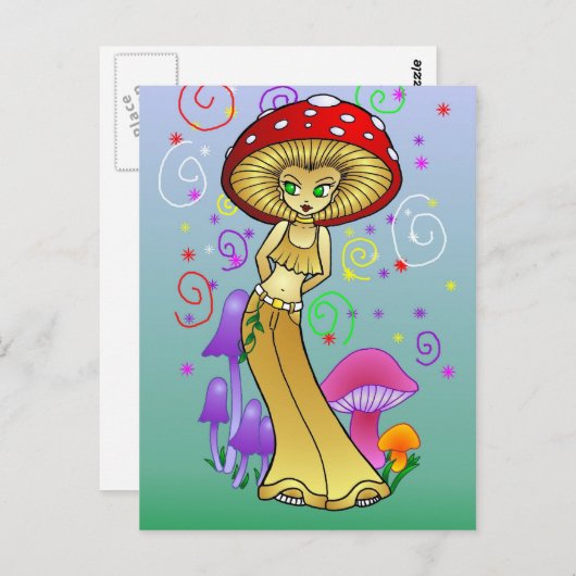 Shroomy2 Postkarte (Vorne/Hinten)