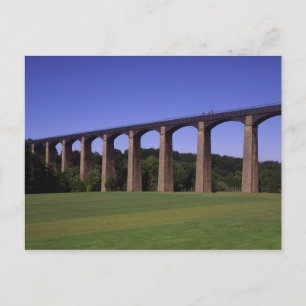 Shropshire Gewerkschaft Canal Aqueduct, Pont Cysyl Postkarte