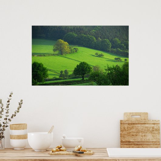 Shropshire Hills Poster (Küche)