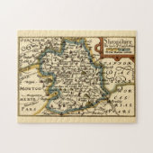 Shropshire Landkreis England Alte antike Karte Puzzle (Horizontal)
