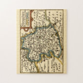 Shropshire Landkreis England Alte antike Karte Puzzle (Vertikal)